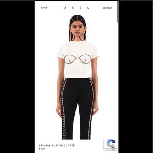 Area CRYSTAL BUSTIER CUP TEE